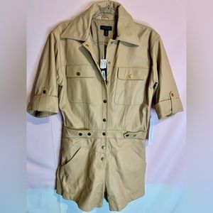 Topshop Leather Utility Romper